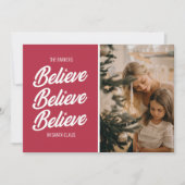 Geloof in Sinterklaas Foto Feestdagenkaart (Voorkant)