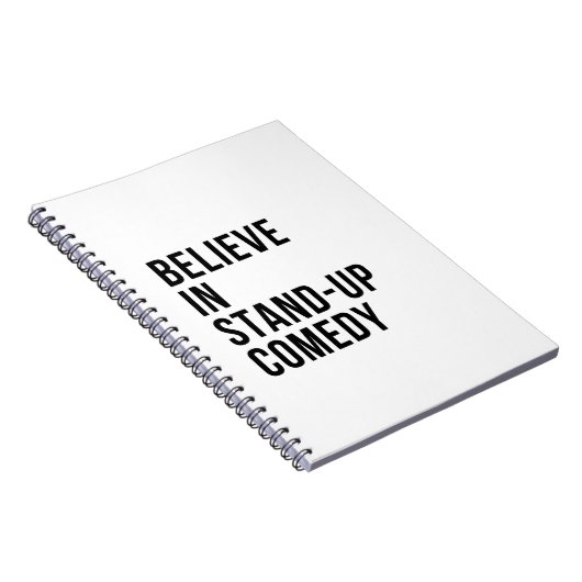 Geloof in stand-up comedy notitieboek (Rechterzijde)
