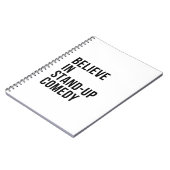 Geloof in stand-up comedy notitieboek (Linkerzijde)