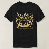 Geloof in the Cure Spina Bifida Awareness Butterf T-shirt (Design voorkant)