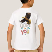 Geloof in u" Majestic Eagle ontwerp T-shirt (Achterkant)