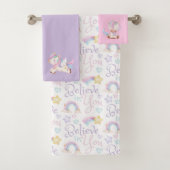 Geloof in u Unicorn Towel set Bad Handdoek (Insitu)