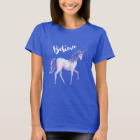 Geloof in unicorn in pasta Waterverven