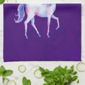 Geloof in unicorn in pasta Waterverven Theedoek (Gevouwen)