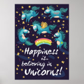 Geloof in Unicorns Poster (Voorkant)