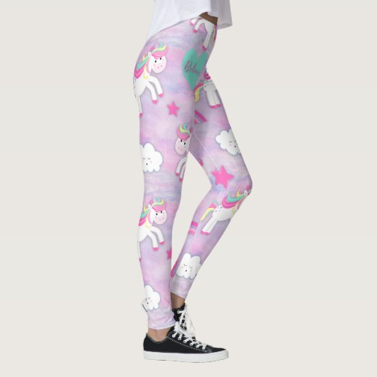 Geloof in Unicorns roze Leggings (Rechts)