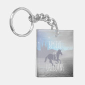 Geloof in Unicorns Sleutelhanger (Voorkant Links)