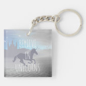 Geloof in Unicorns Sleutelhanger (Achterkant)