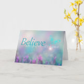 Geloof in uw Dromen, Inspirerend Kaart (Gele Bloem)