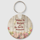 Geloof in uw eigen Button Sleutelhanger (Voorkant)