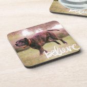 Geloof in uw eigen hond bier onderzetter (Linkerzijde)