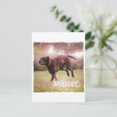 Geloof in uw eigen hond briefkaart (Staand voorkant)