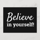 Geloof in uw eigen Motivatie prijsopgave voor insp Briefkaart (Voorkant)