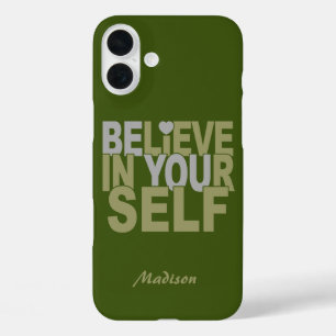GELOOF IN UW eigen naam en kleur hoesjes