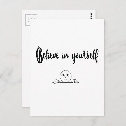 Geloof in uw eigen tekst en Afbeelding Briefkaart (Voorkant / Achterkant)