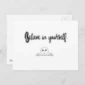 Geloof in uw eigen tekst en Afbeelding Briefkaart (Voorkant / Achterkant)