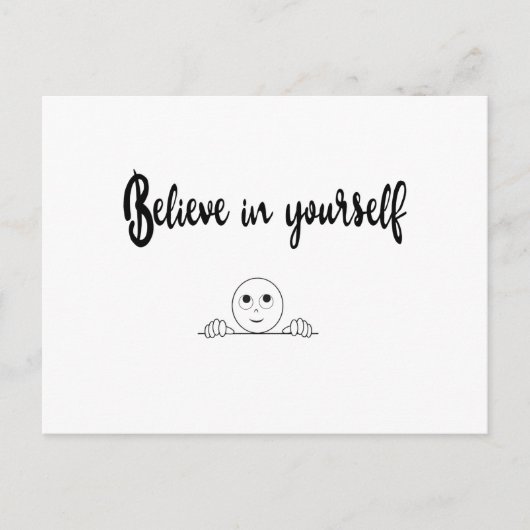 Geloof in uw eigen tekst en Afbeelding Briefkaart (Voorkant)
