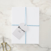 Geloof in uw eigen tekst en Afbeelding Cadeaulabel (Met Touw)