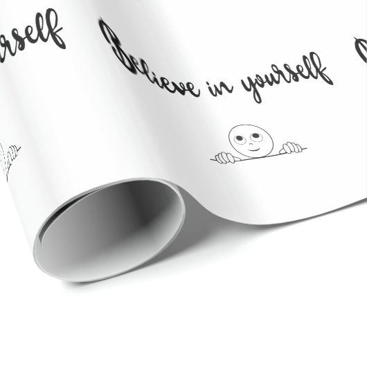 Geloof in uw eigen tekst en Afbeelding Cadeaupapier (Rol Hoek)