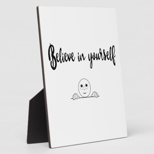 Geloof in uw eigen tekst en Afbeelding Fotoplaat (Zijkant)