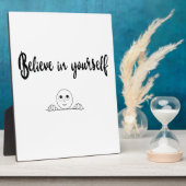 Geloof in uw eigen tekst en Afbeelding Fotoplaat (Zijkant)