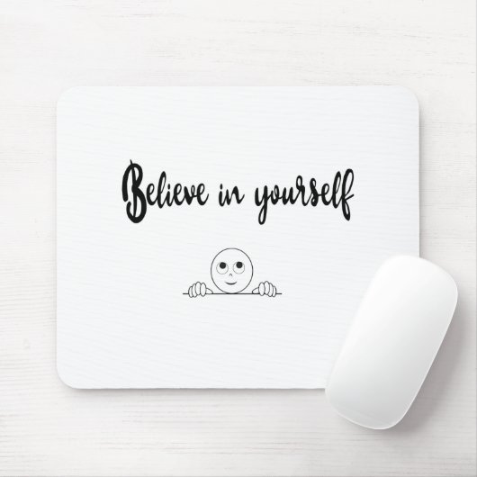 Geloof in uw eigen tekst en Afbeelding Muismat (Met muis)