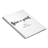 Geloof in uw eigen tekst en Afbeelding Notitieboek (Rechterzijde)