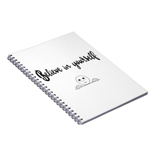 Geloof in uw eigen tekst en Afbeelding Notitieboek (Rechterzijde)