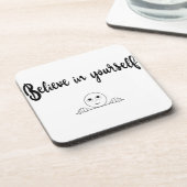 Geloof in uw eigen tekst en Afbeelding Onderzetter (Linkerzijde)