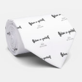 Geloof in uw eigen tekst en Afbeelding Stropdas (Opgerold)