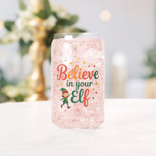 Geloof in uw Elf Blikvorm Glas