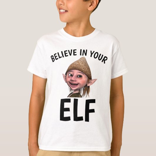 GELOOF IN UW ELF Funny Boys T-shirt (Voorkant)