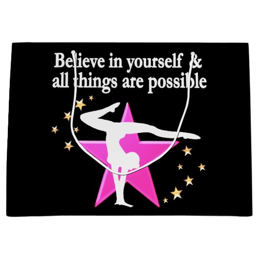 GELOOF IN UW GYMNASTISCHE DOELEN EN DREAMS LARGE CADEAUTASJE (Voorkant)