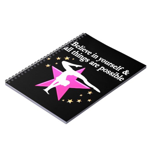 GELOOF IN UW GYMNASTISCHE DOELEN EN DREAMS NOTITIEBOEK (Linkerzijde)