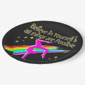 GELOOF IN UW GYMNASTISCHE ONTWERP PAPIEREN BORDJE (Gekanteld)