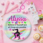 GELOOF IN UW GYMNASTISCHE ONTWERP PAPIEREN BORDJE (Feest)