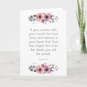 Geloof in uw hart het evangelie van het Christelij Kaart (Voorkant)