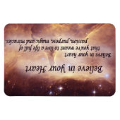 Geloof in uw hart Inspirerend Magneet (Horizontaal)