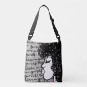 Geloof in uw lichaamsholte crossbody tas (Voorkant)