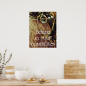Geloof in uw mogelijke Poster (Keuken)
