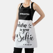 Geloof in uw Selfie Quote Name Black White Schort (Insitu)