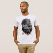Geloof in uw Waterverf met roer Lion schilderen T- T-shirt (Voorkant volledig)