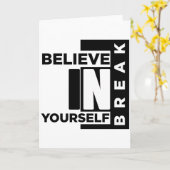 GELOOF IN UW ZELF BREAK KAART (Gele Bloem)