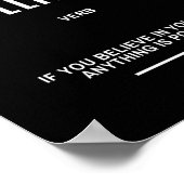 Geloof in uw zelf Motivatie prijsopgave Poster (Hoek)