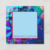 "Geloof in uzelf" Ingenieure vriendschapskaarten Vierkante Visitekaartje (Achterkant)