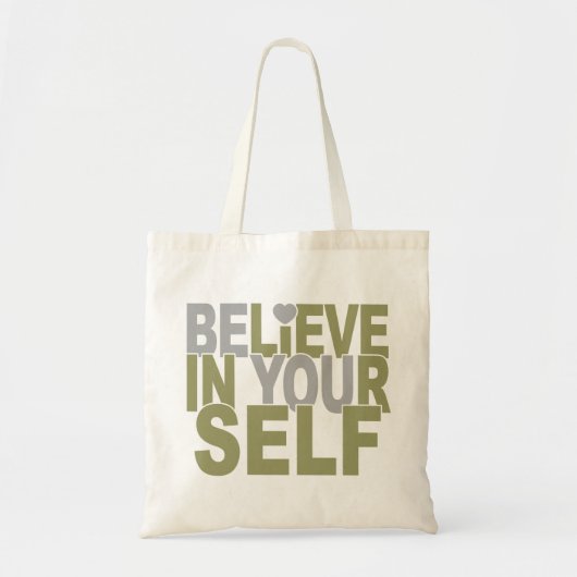 GELOOF IN UZELF - kies stijl, kleur Tote Bag (Voorkant)
