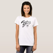 Geloof in uzelf Typografie Magic Wand T-shirt (Voorkant volledig)