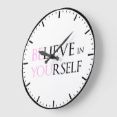 Geloof in uzelf - wees u gemotiveerd om te citeren grote klok (Hoek)