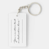 Geloof in uzelf - wees u gemotiveerd om te citeren sleutelhanger (achterkant)