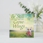 geloof in varkens kaart (Staand voorkant)